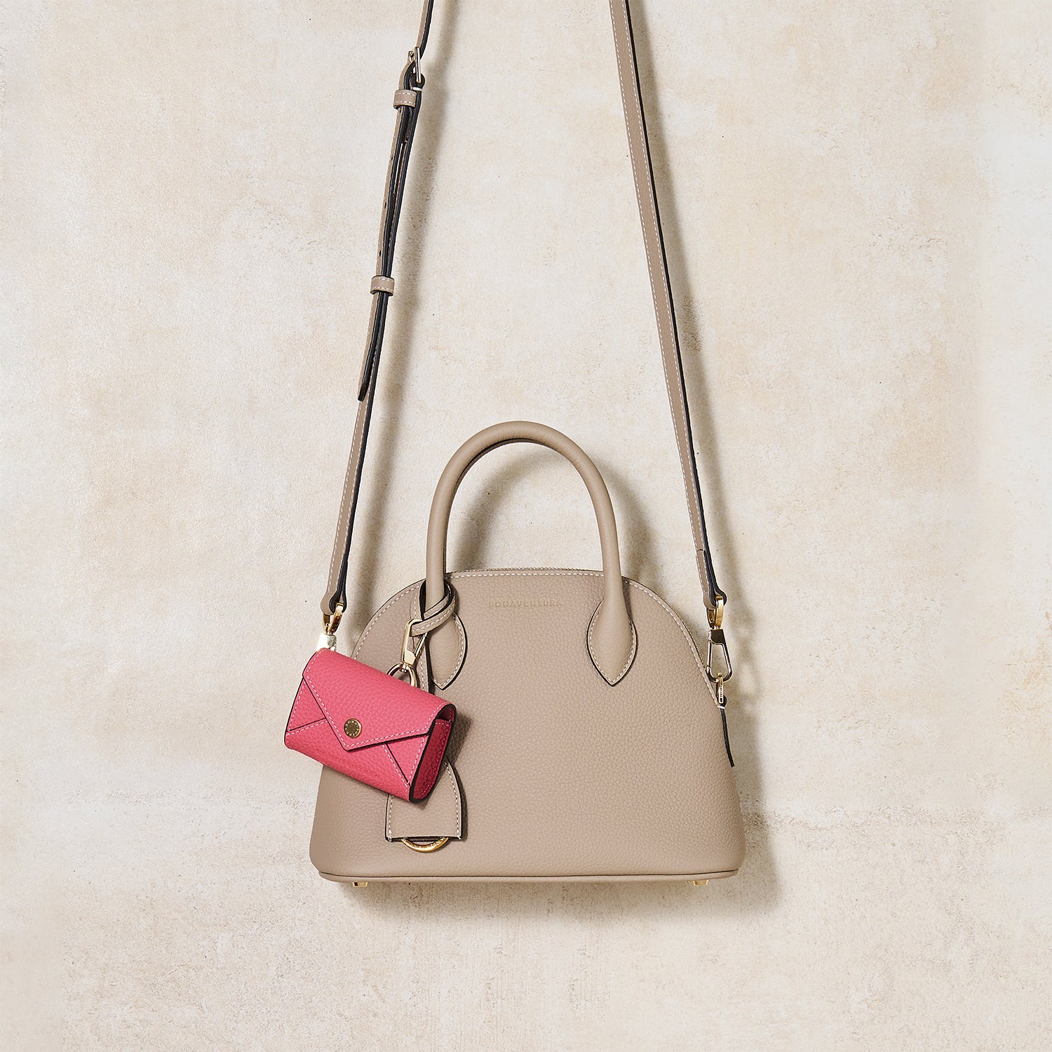 ミニエンベロープチャーム シュリンクレザー