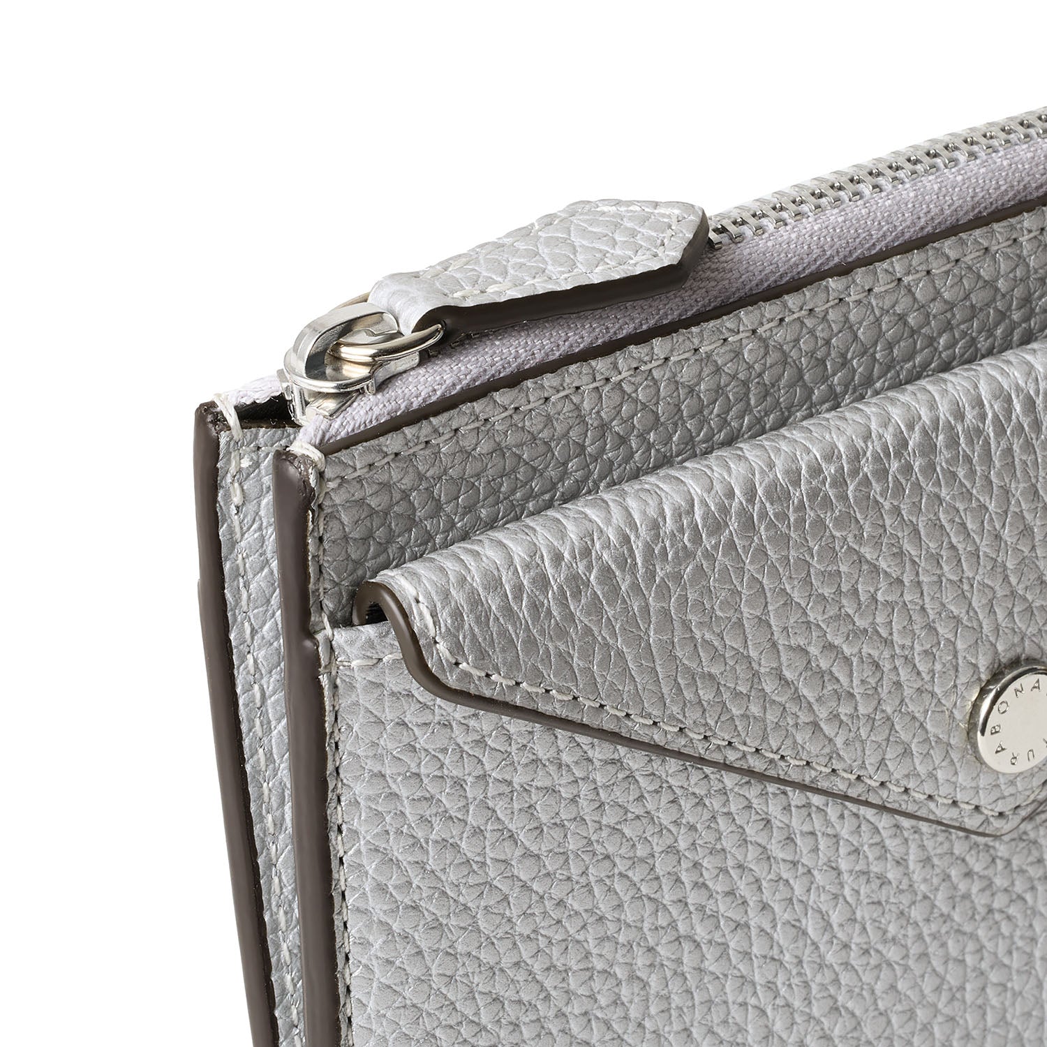 エンベロープ ミニジップ ウォレット シュリンクレザー