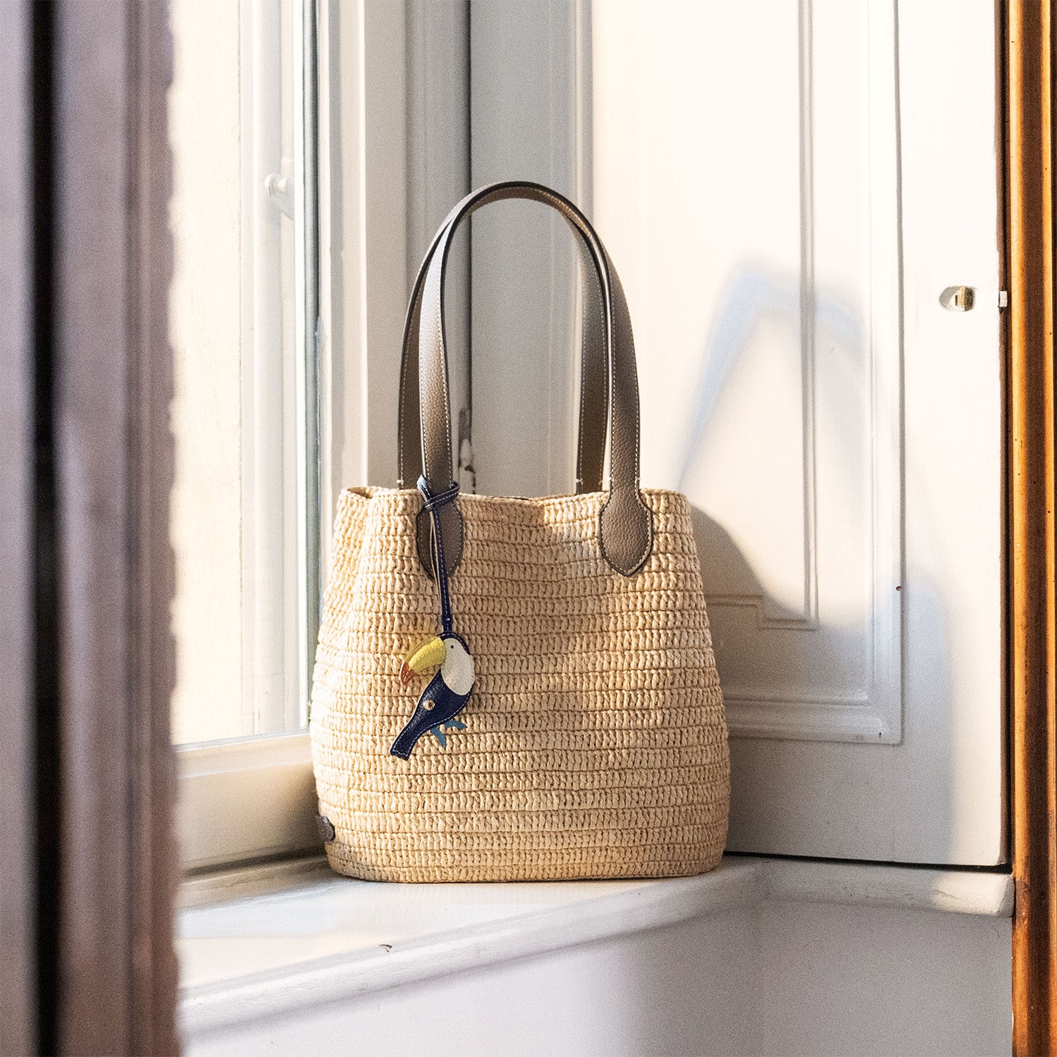 美品 Vanessa Bruno ラフィア トートバッグ マルチカラー 肩掛け マルチカラーラフィアバッグ - Vin - Vin｜YAMADAYA STORE