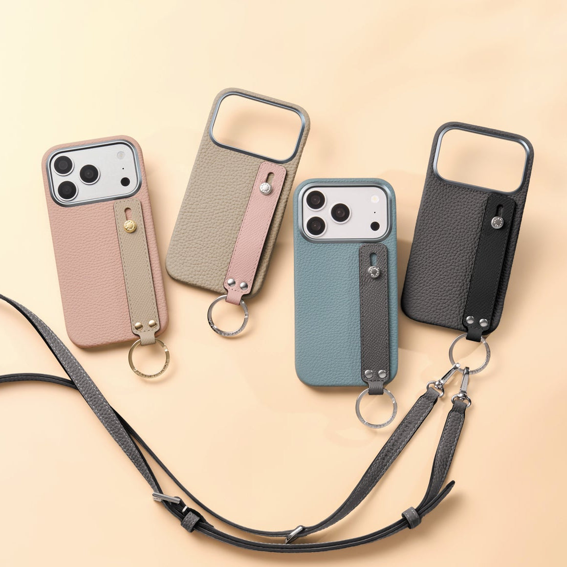 iPhone 17 Pro Max) ハンドル付き バックカバーケース シュリンク