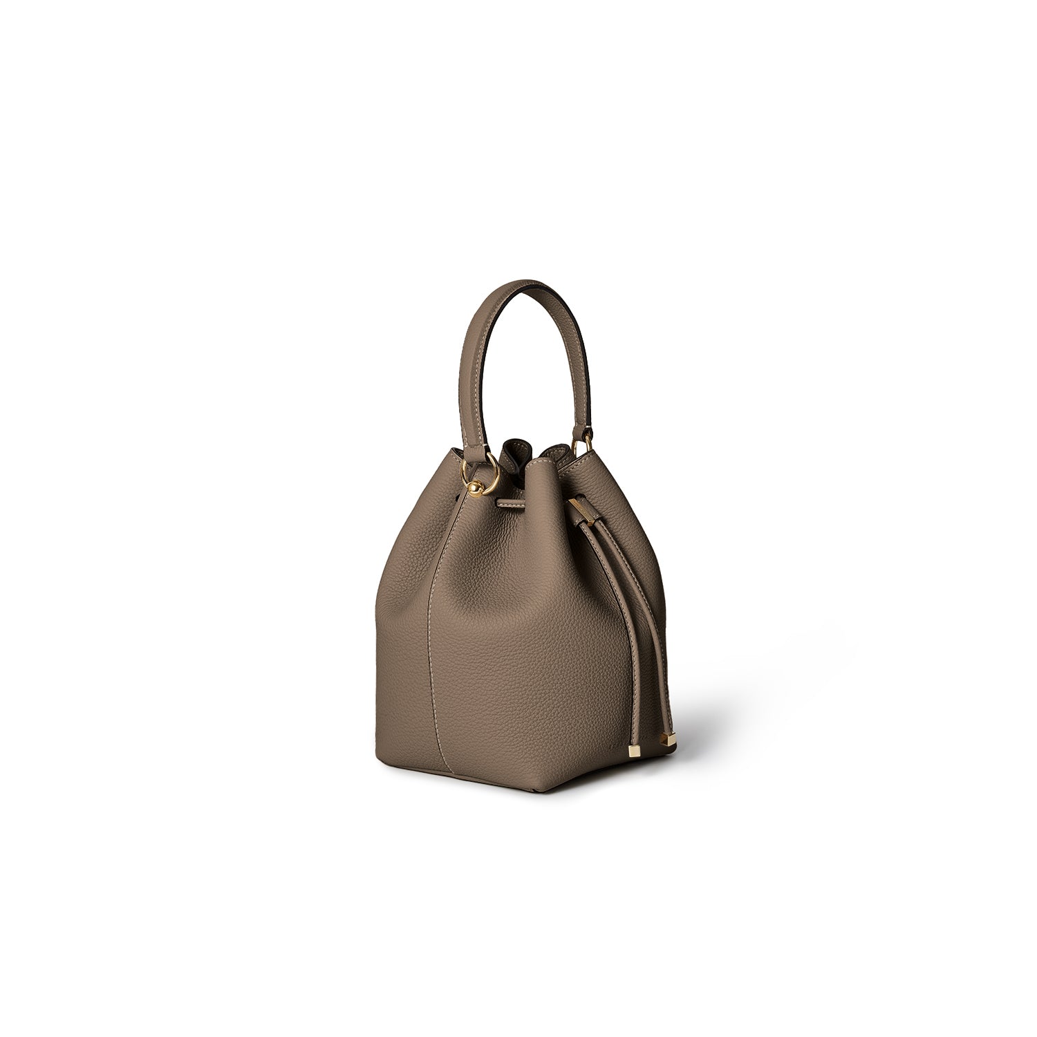 Angelica Bucket Bag in Shrink Leather