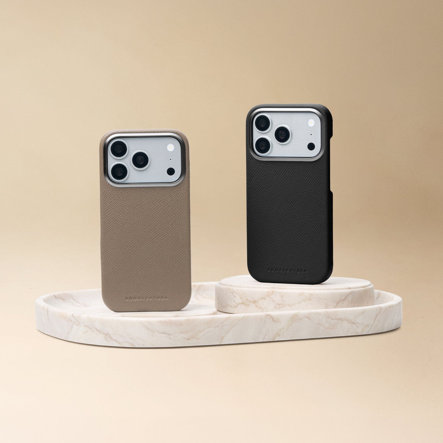 iPhone 18 Pro) Back Cover Case Nobile Leather – BONAVENTURA (ボナ