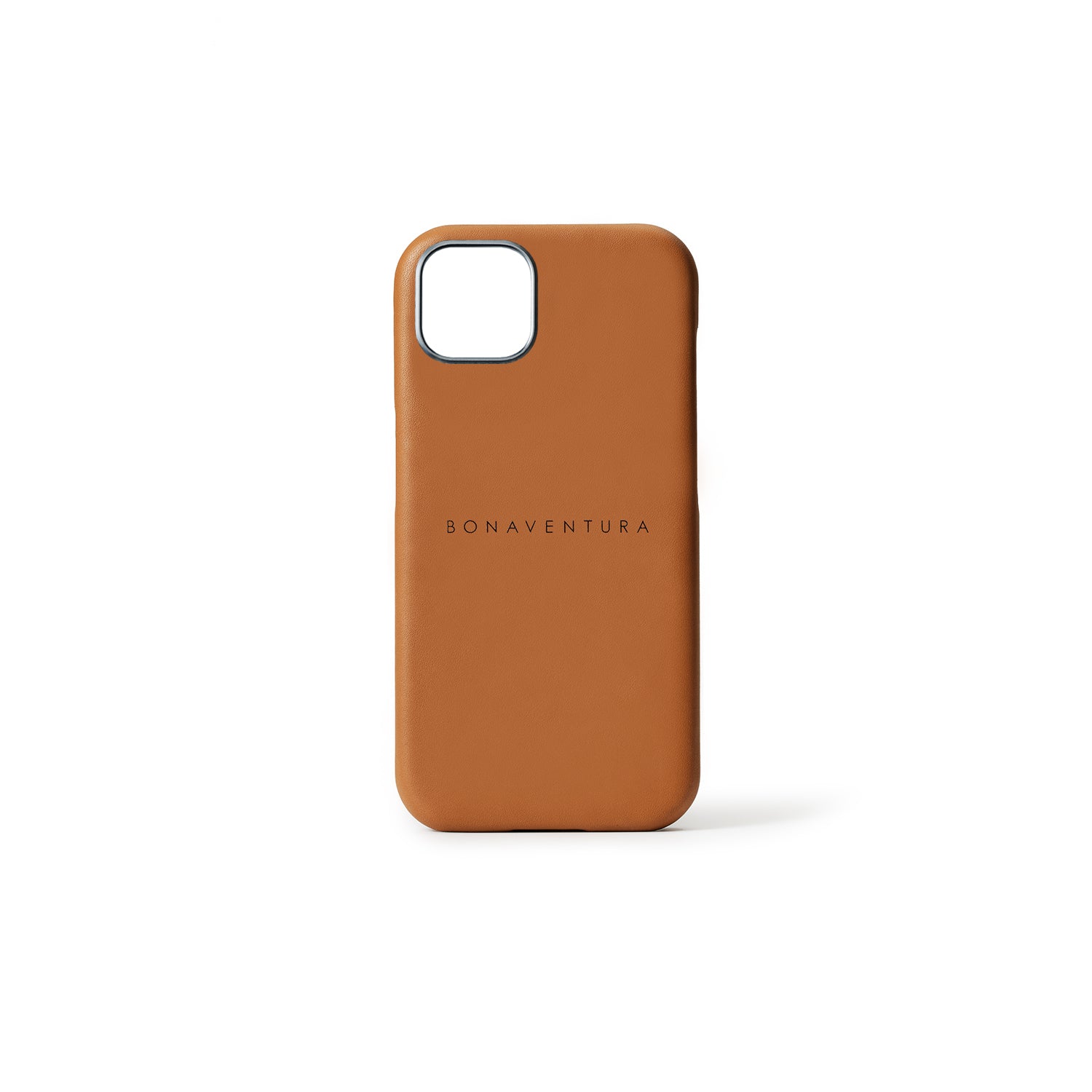 (iPhone 15 Plus) Back Cover Case Smooth Leather Camel