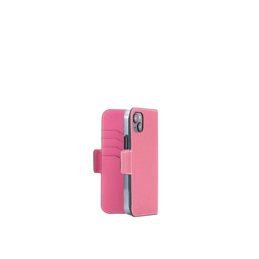 【オンライン限定】 (iPhone 15 Plus) スタンドダイアリーケース シュリンクレザー