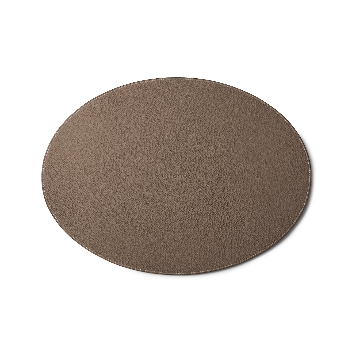 Placemat (round) in shrink leather