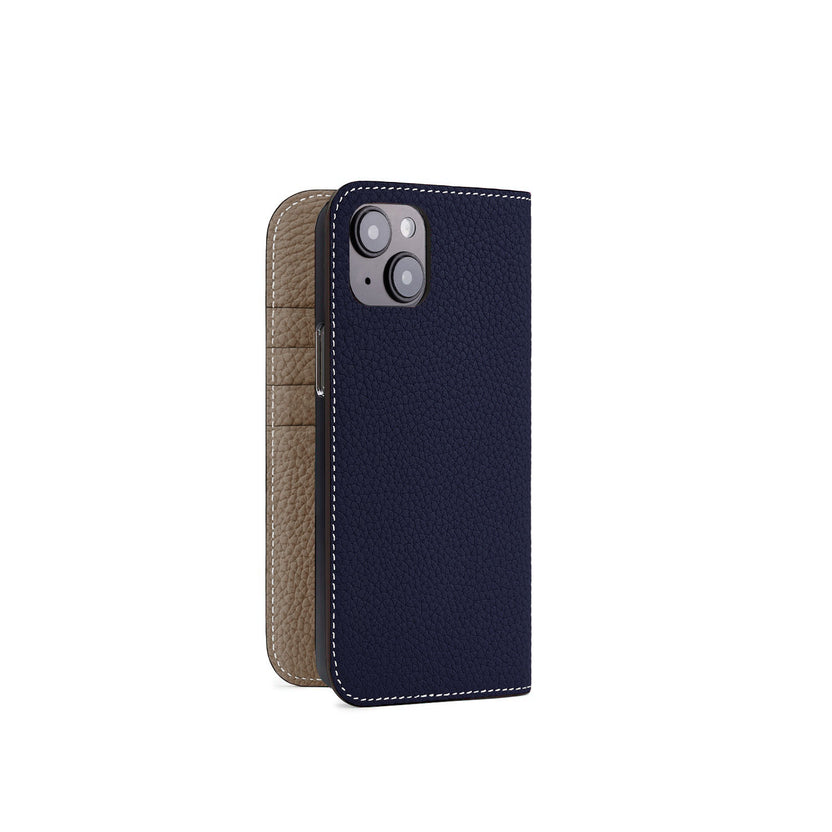 【オンライン限定】 (iPhone 14 Plus) ダイアリーケース シュリンクレザー