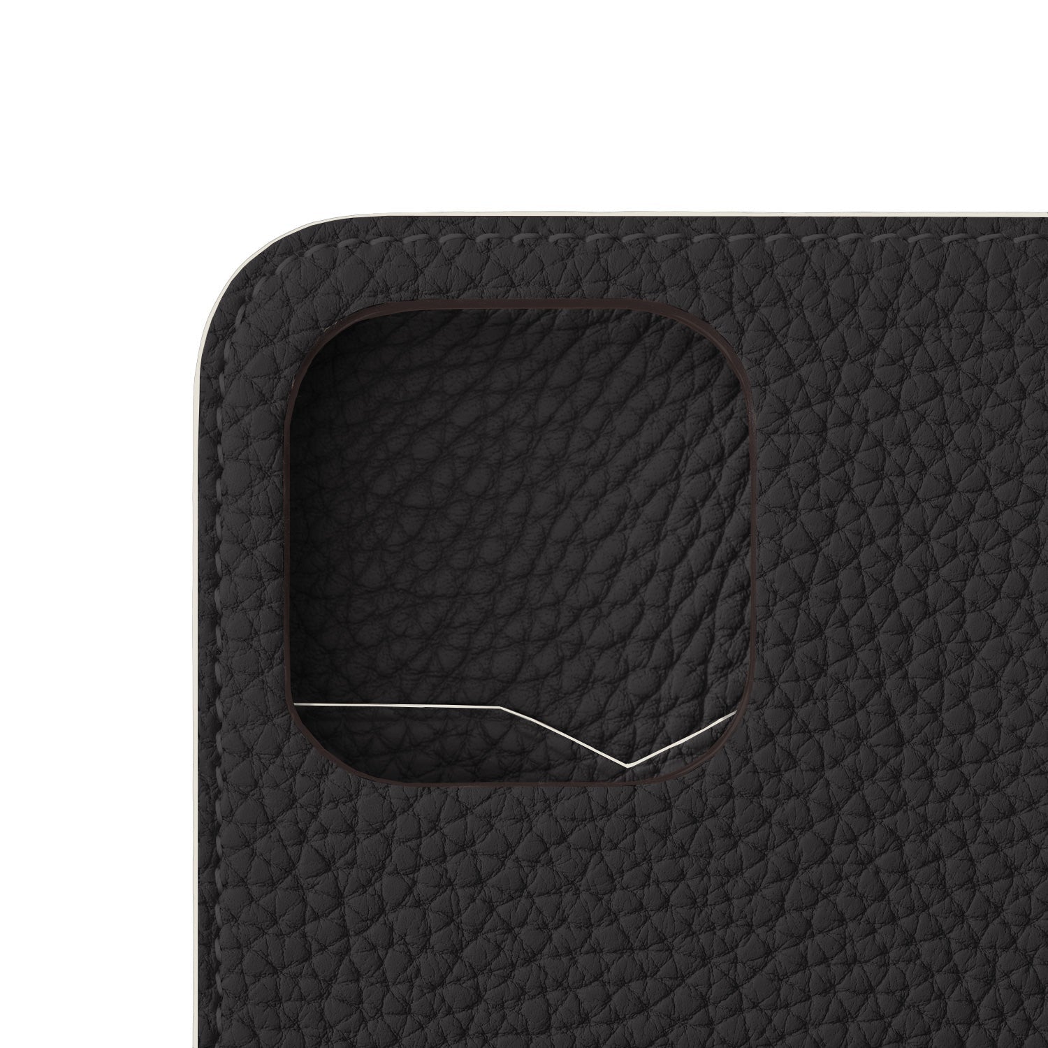 (iPhone 14 Pro) Diary case in shrink leather