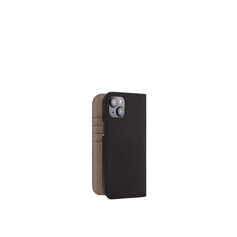 【オンライン限定】 (iPhone 15 Plus) ダイアリーケース シュリンクレザー