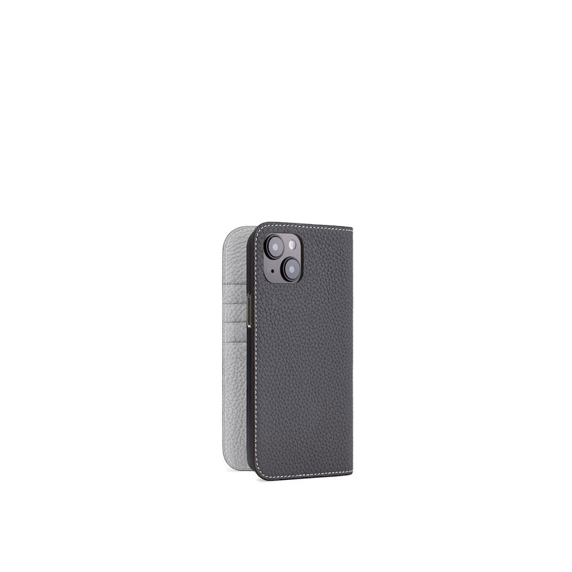 【オンライン限定】 (iPhone 15 Plus) ダイアリーケース シュリンクレザー