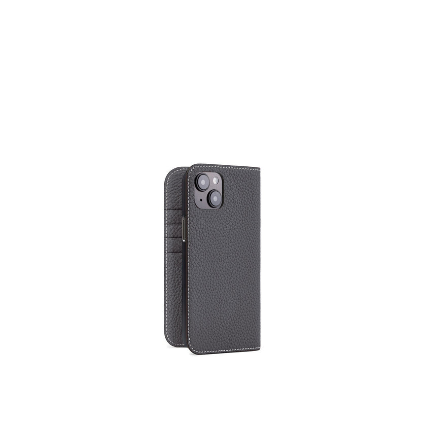 【オンライン限定】 (iPhone 15 Plus) ダイアリーケース シュリンクレザー
