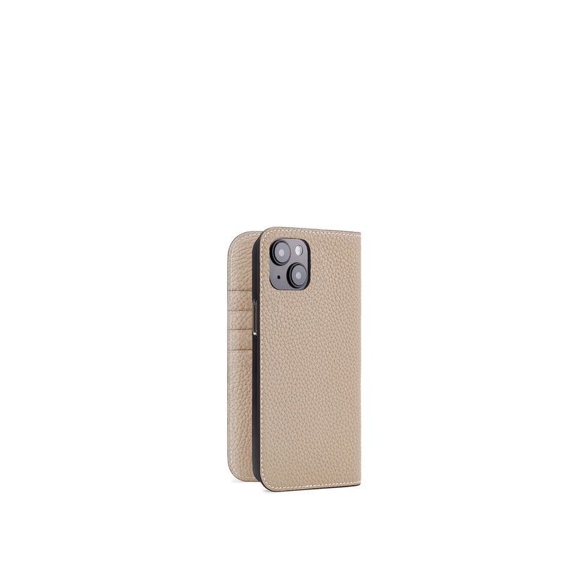 【オンライン限定】 (iPhone 15 Plus) ダイアリーケース シュリンクレザー