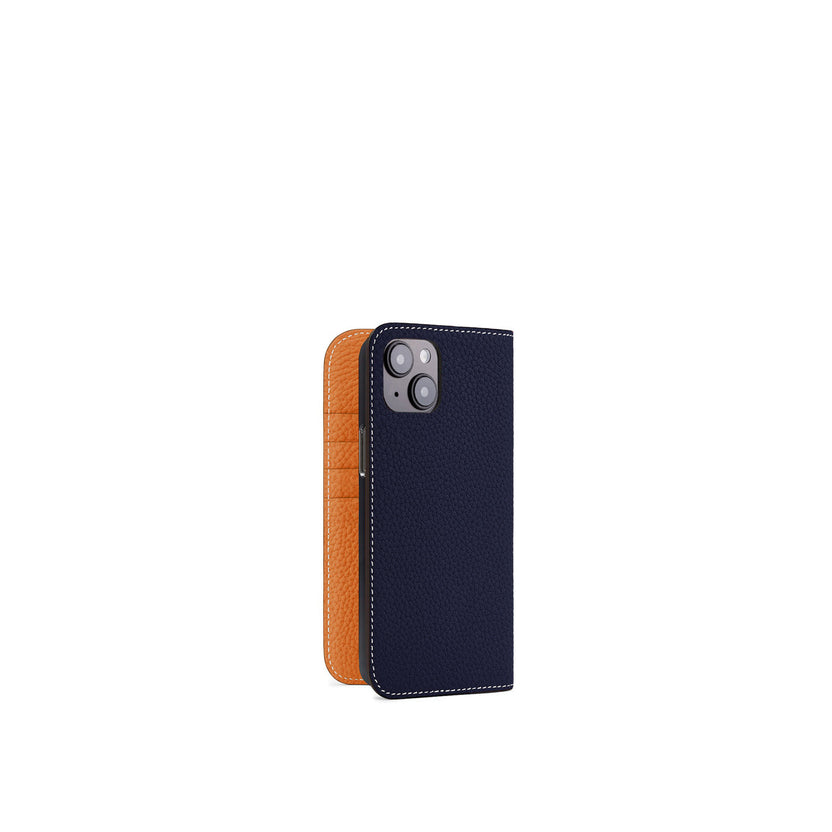【オンライン限定】 (iPhone 15 Plus) ダイアリーケース シュリンクレザー