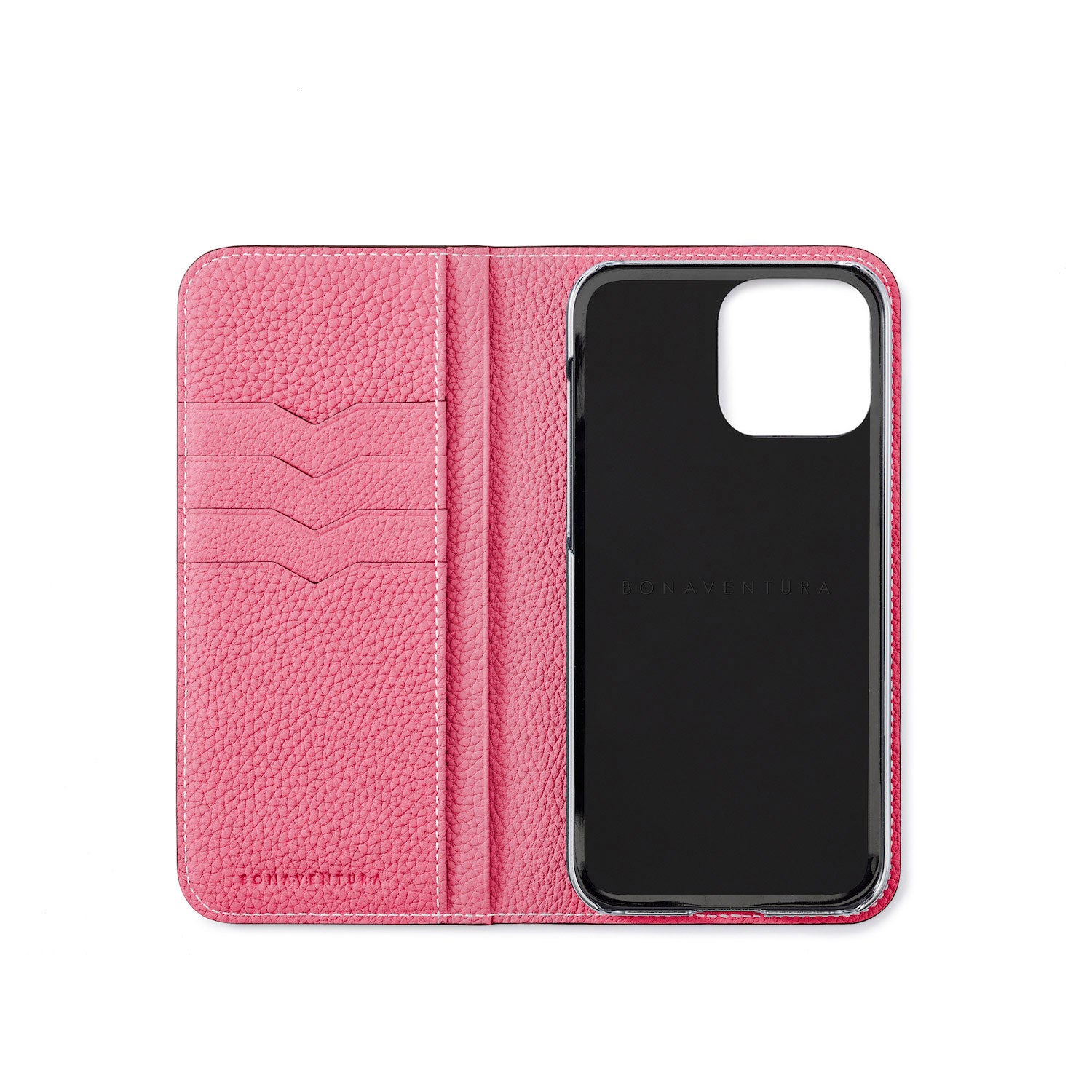 (iPhone 15 Pro Max) Diary Case Shrink Leather