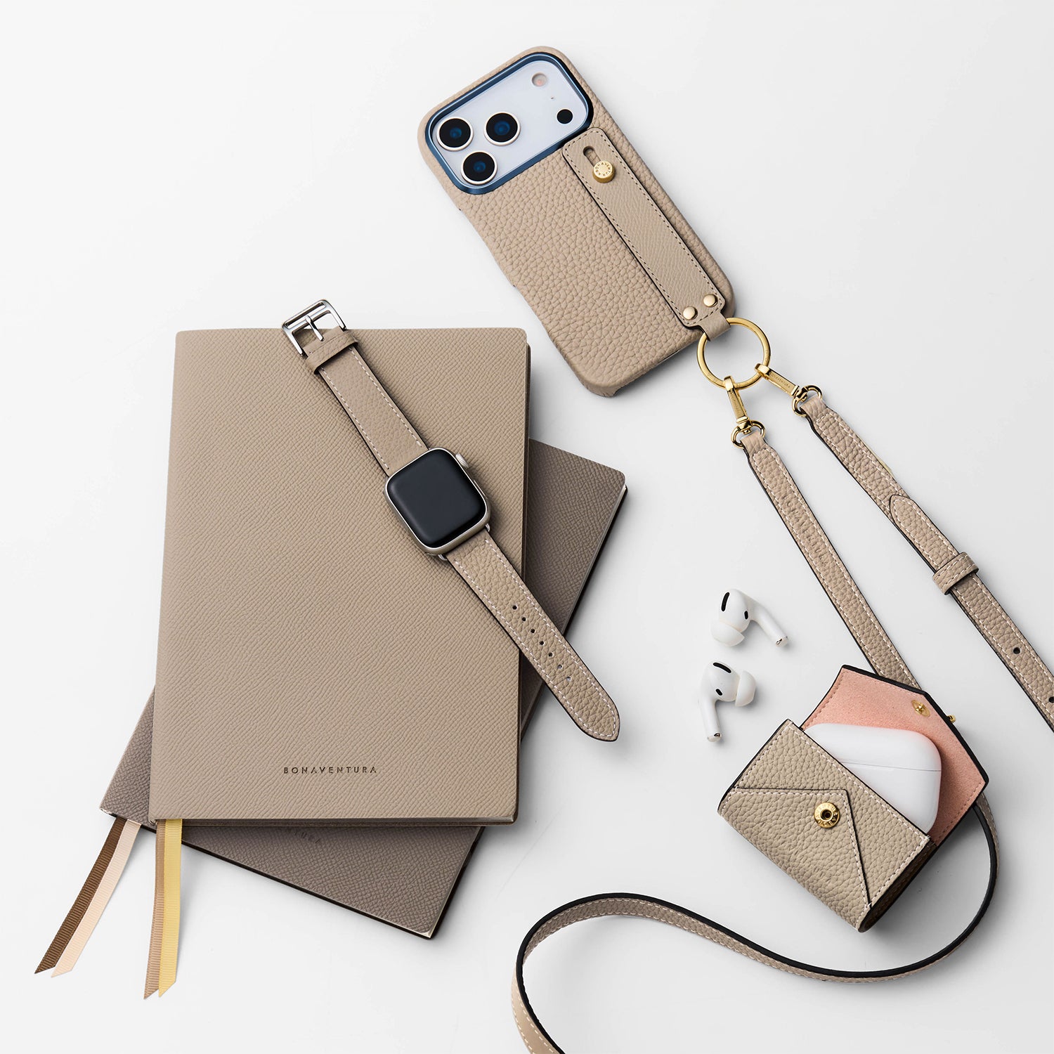 ミニエンベロープチャーム シュリンクレザー