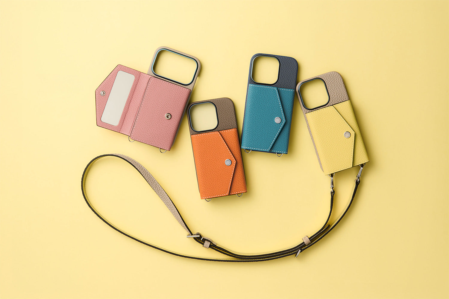 iPhone 17 Pro) ダイアリーケース シュリンクレザー – BONAVENTURA