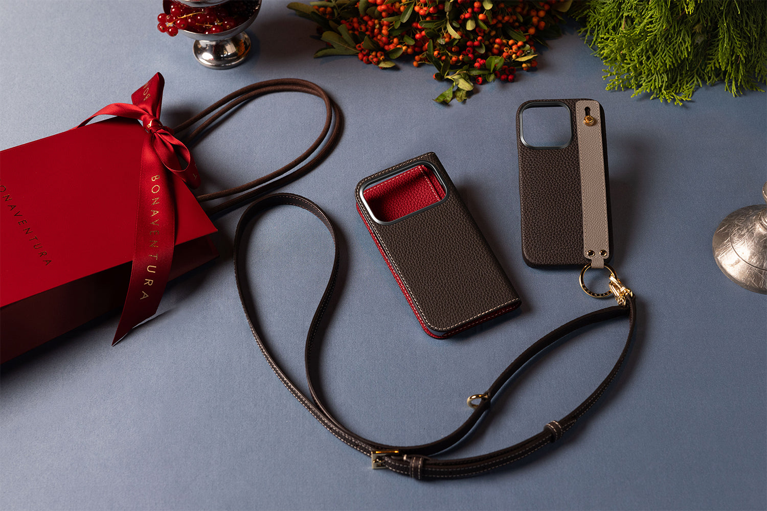 iPhone 14) バックカバーケース ノービレレザー