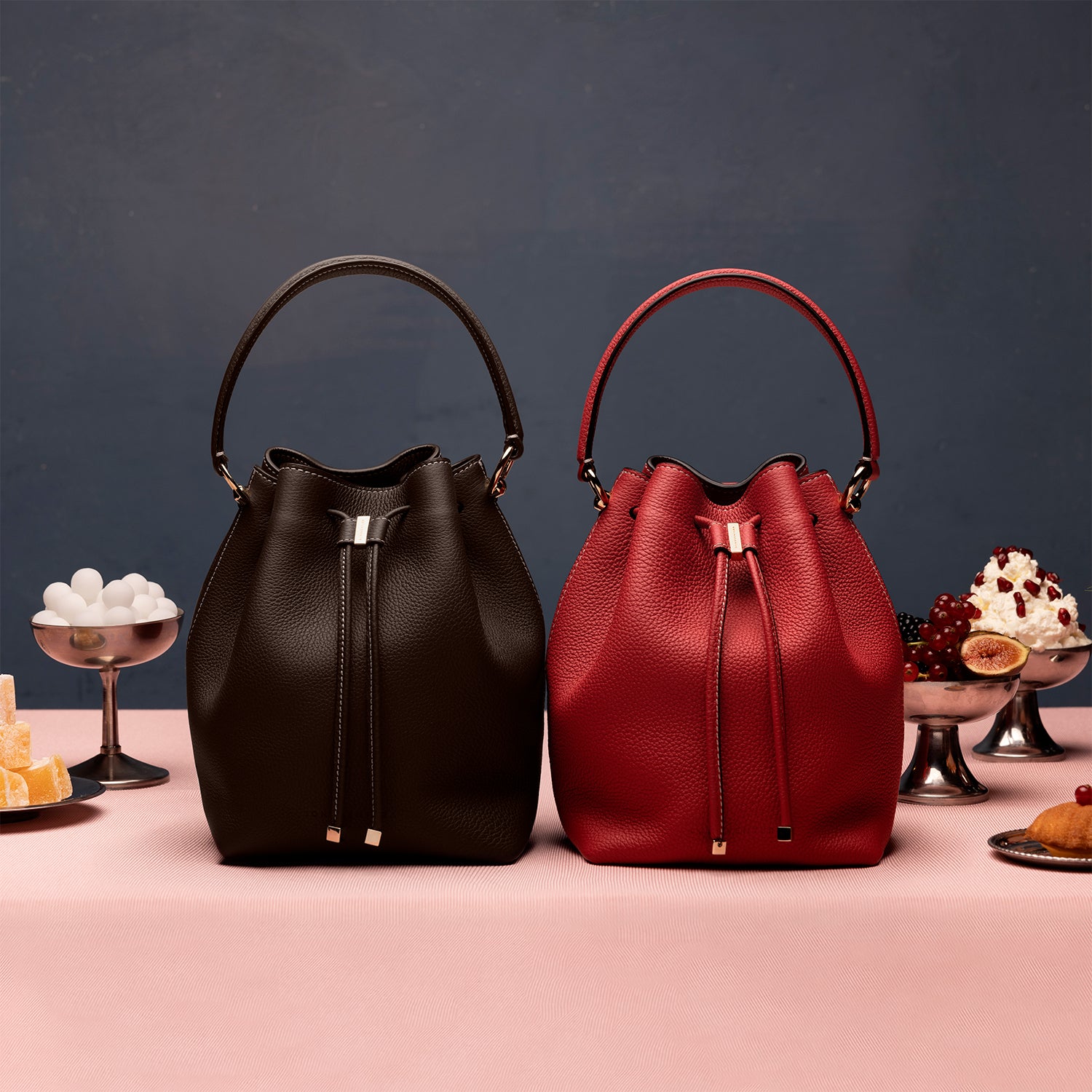 一回のみ使用ボナベンチュラ アンジェリカ　バケットバッグ シュリンク アンジェリカ バケットバッグ シュリンクレザー