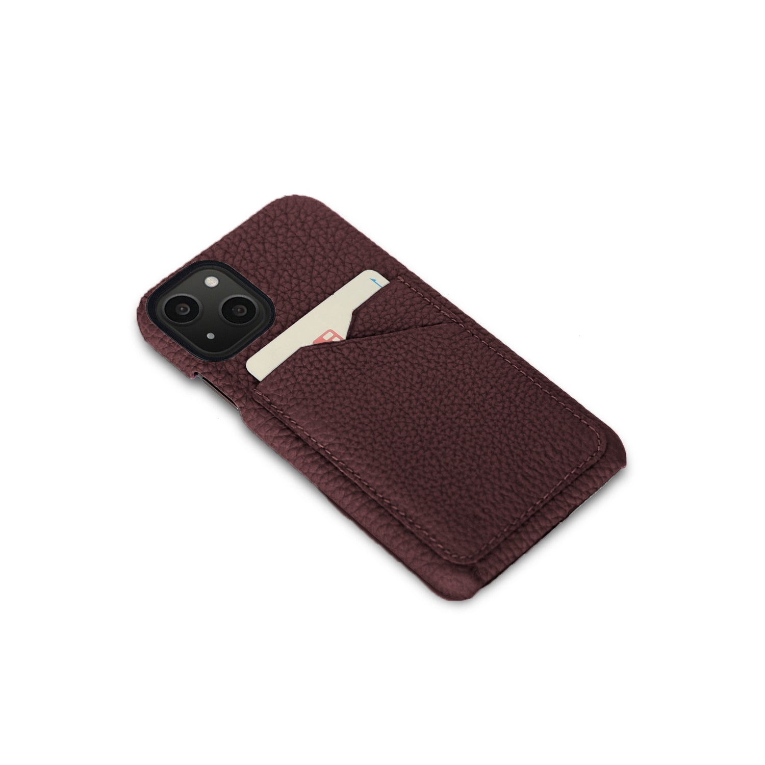 (iPhone 13 mini) Back cover case Shrink leather