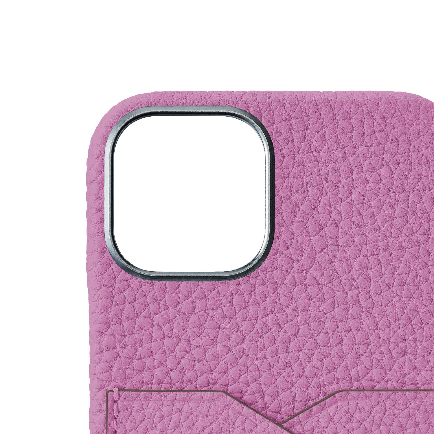 (iPhone 15) Back cover case Shrink leather