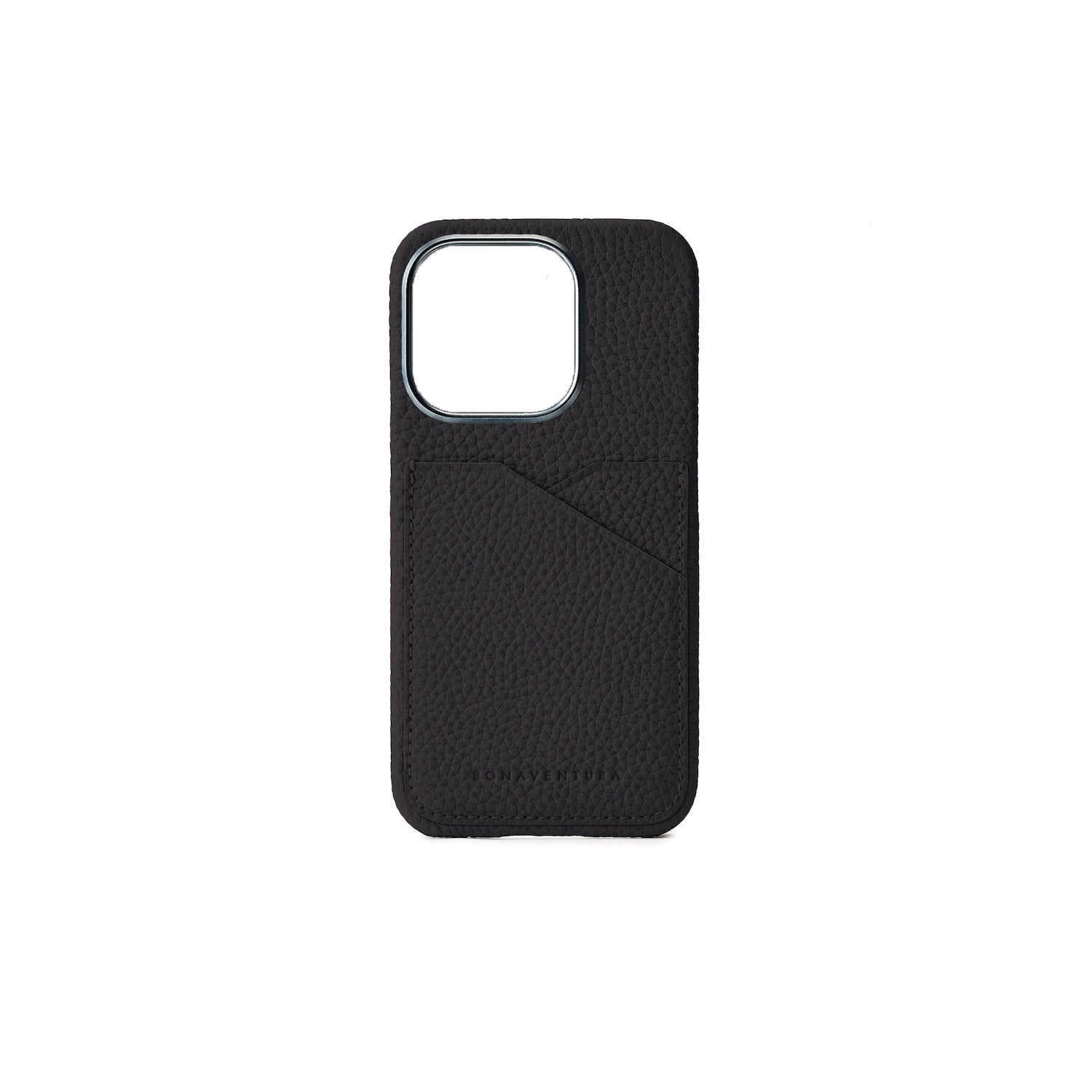 (iPhone 15 Pro) Back cover case Shrink leather