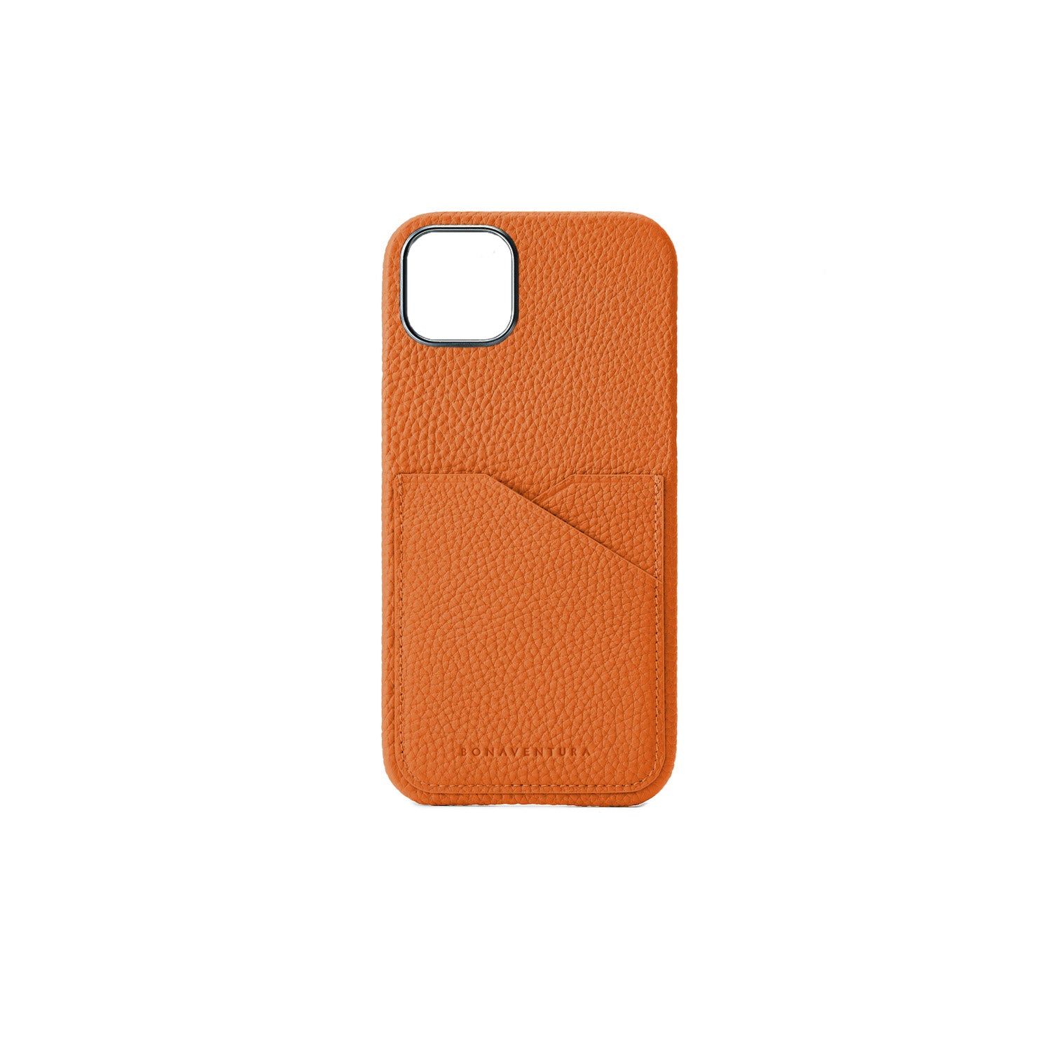 (iPhone 15 Plus) Back cover case Shrink leather