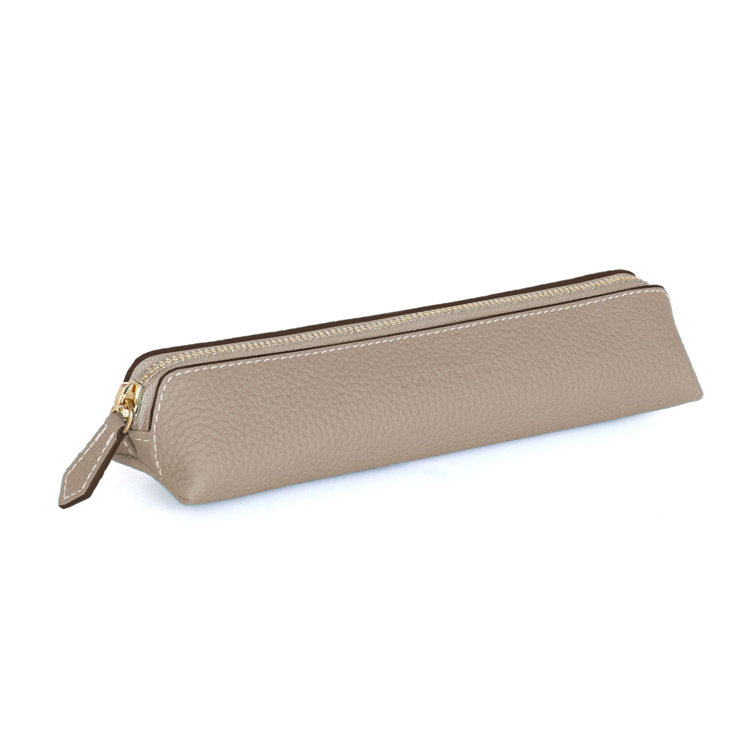 Pencil case in shrink leather