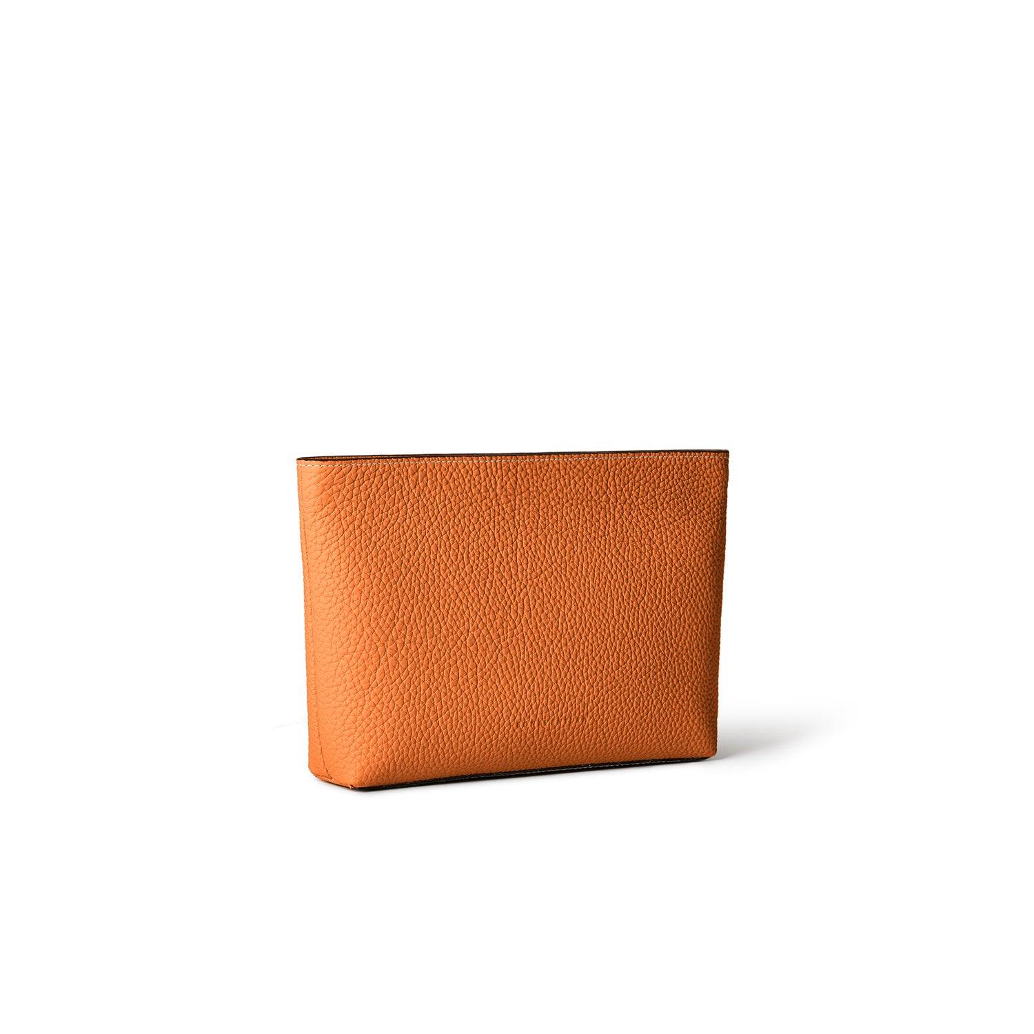Square pouch in shrink leather (small)