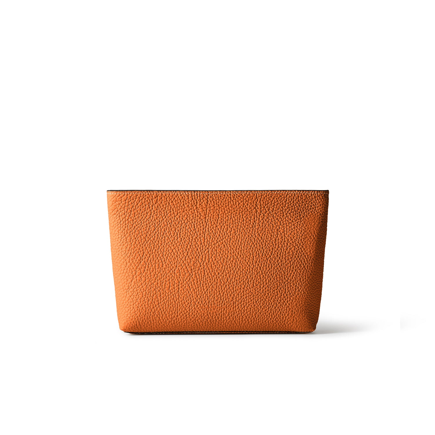 Square pouch in shrink leather (small)
