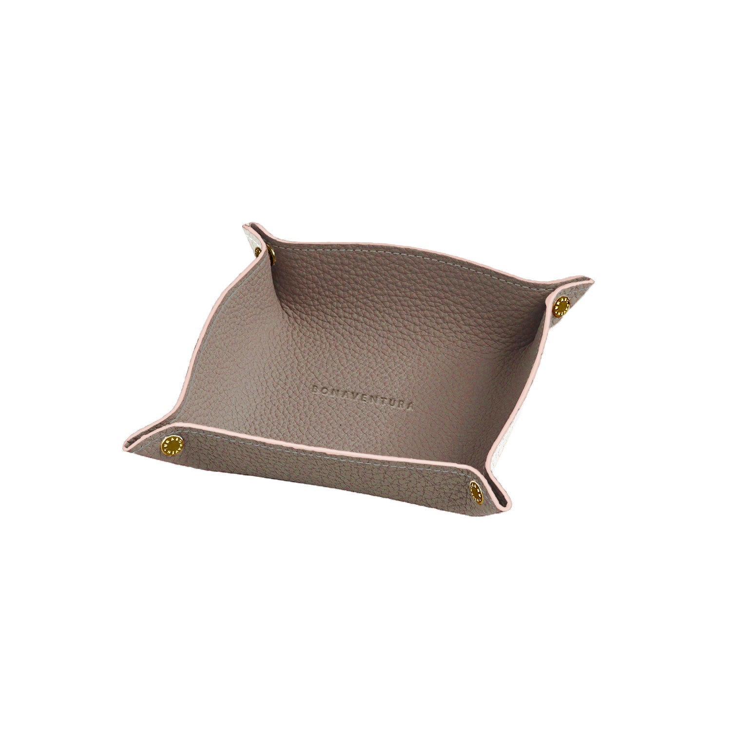 Valet tray in shrink leather (small)