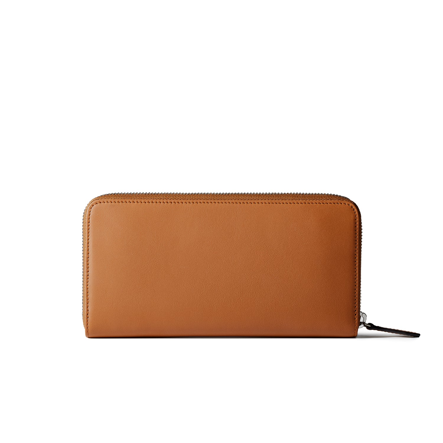 Long zip wallet in smooth leather