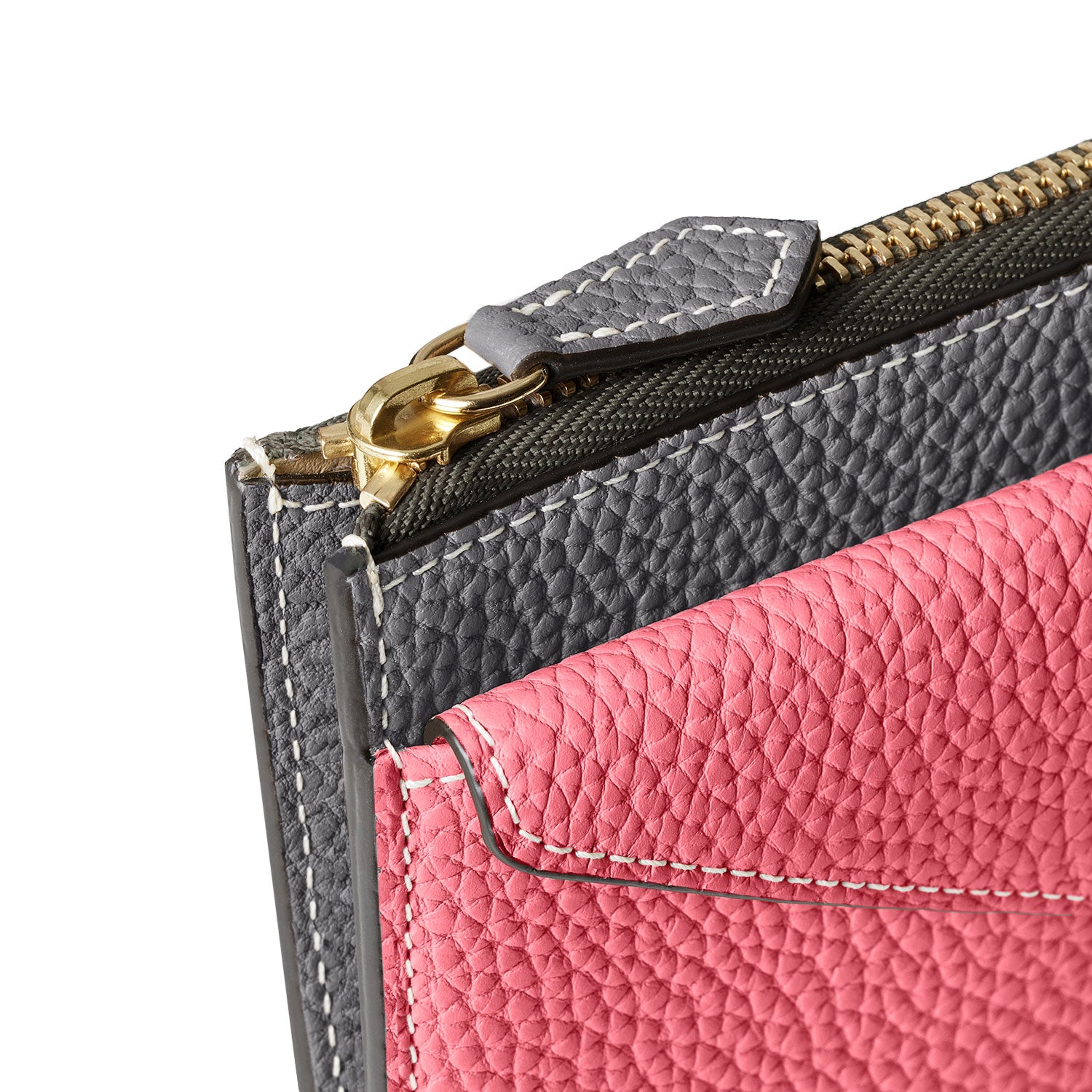 Envelope Mini-zip Wallet In Shrink Leather