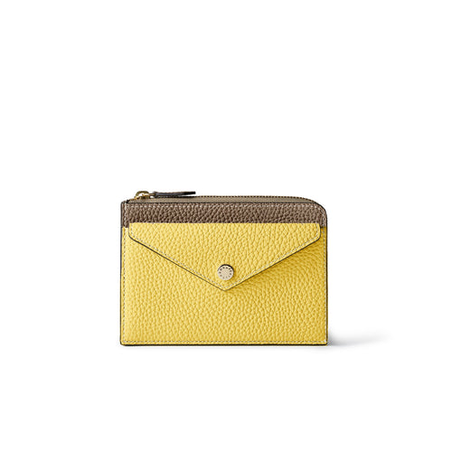 エンベロープ ミニジップ ウォレット シュリンクレザー 