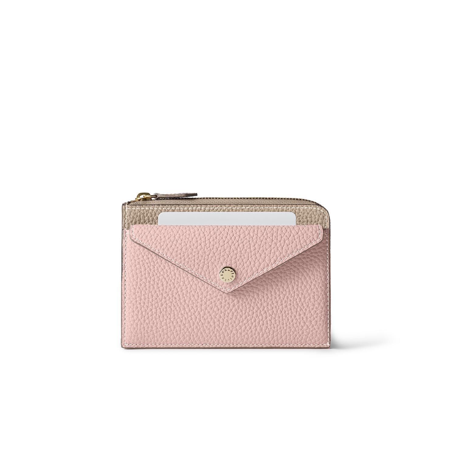 エンベロープ ミニジップ ウォレット シュリンクレザー