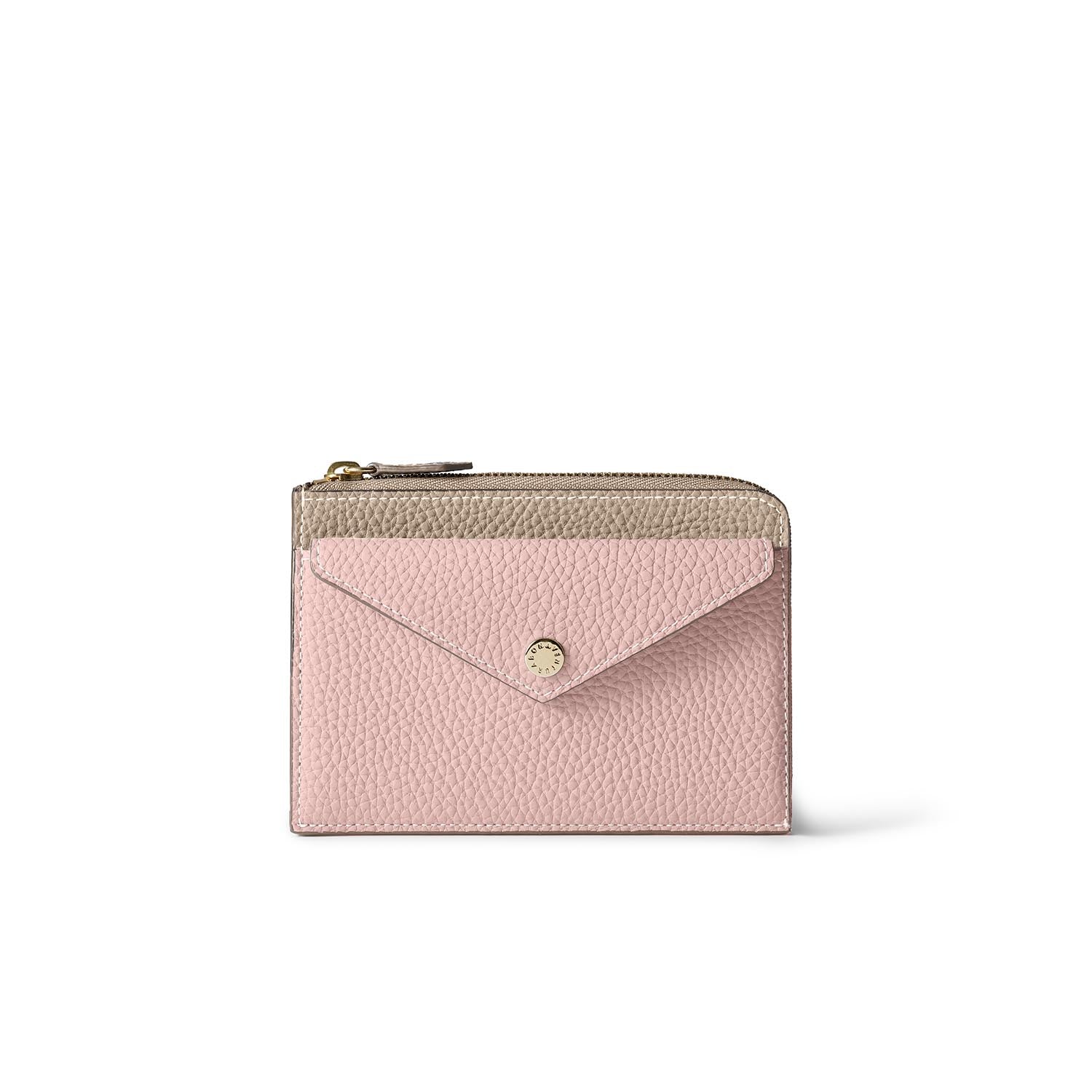 エンベロープ ミニジップ ウォレット シュリンクレザー