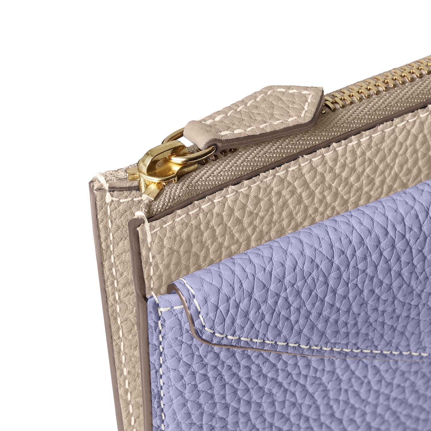 エンベロープ ミニジップ ウォレット シュリンクレザー