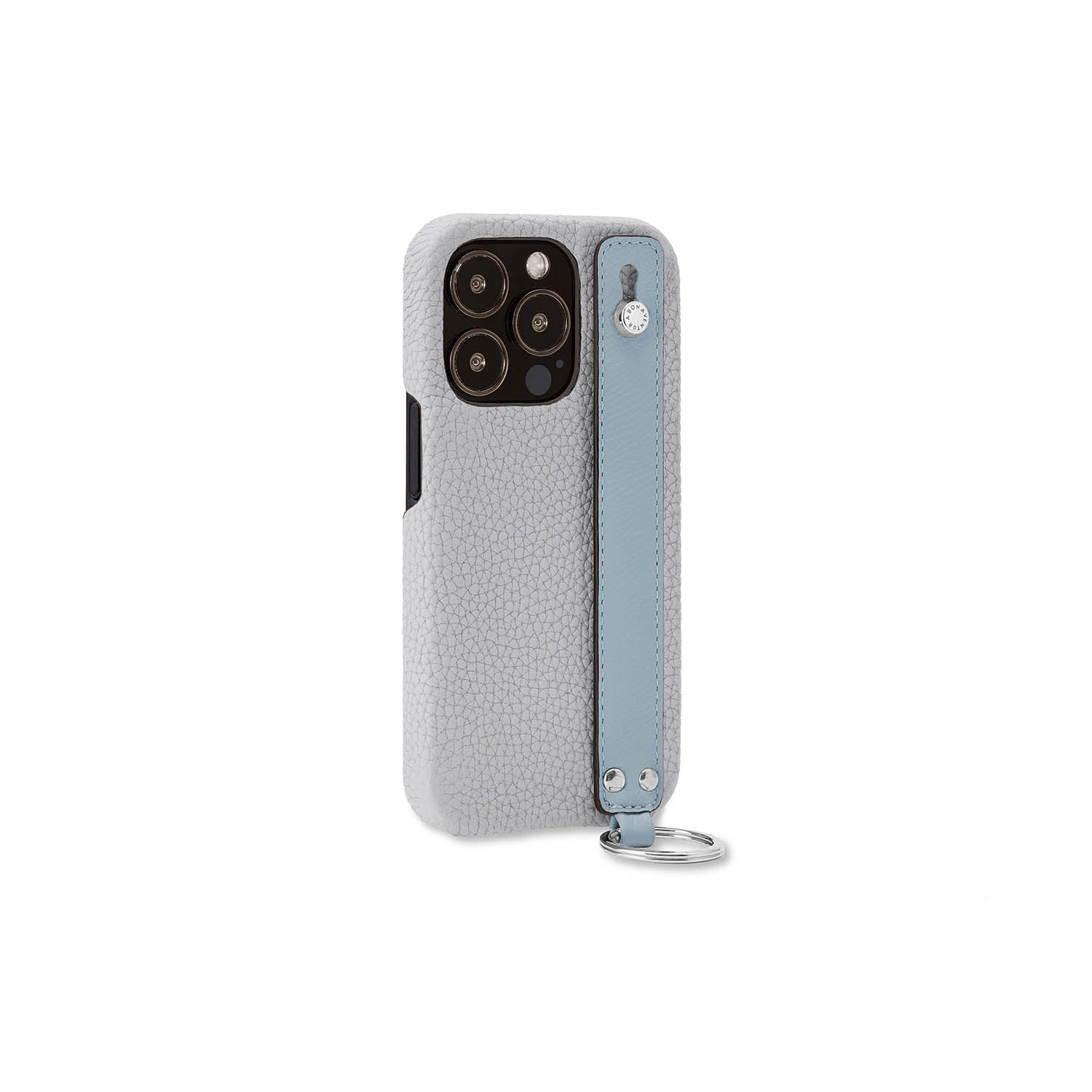 (iPhone 13 Pro) ハンドル付き バックカバーケース シュリンクレザー