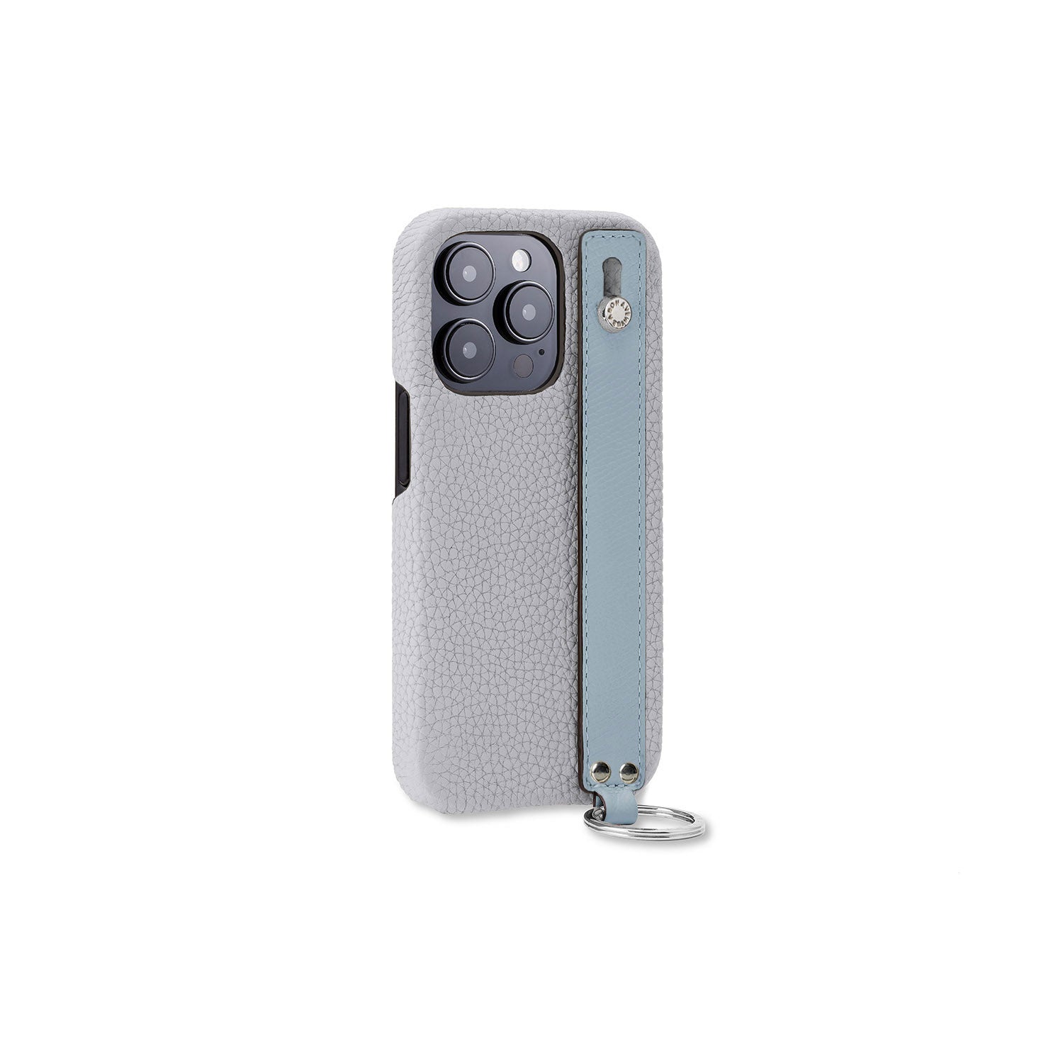 (iPhone 14 Pro) ハンドル付き バックカバーケース シュリンクレザー
