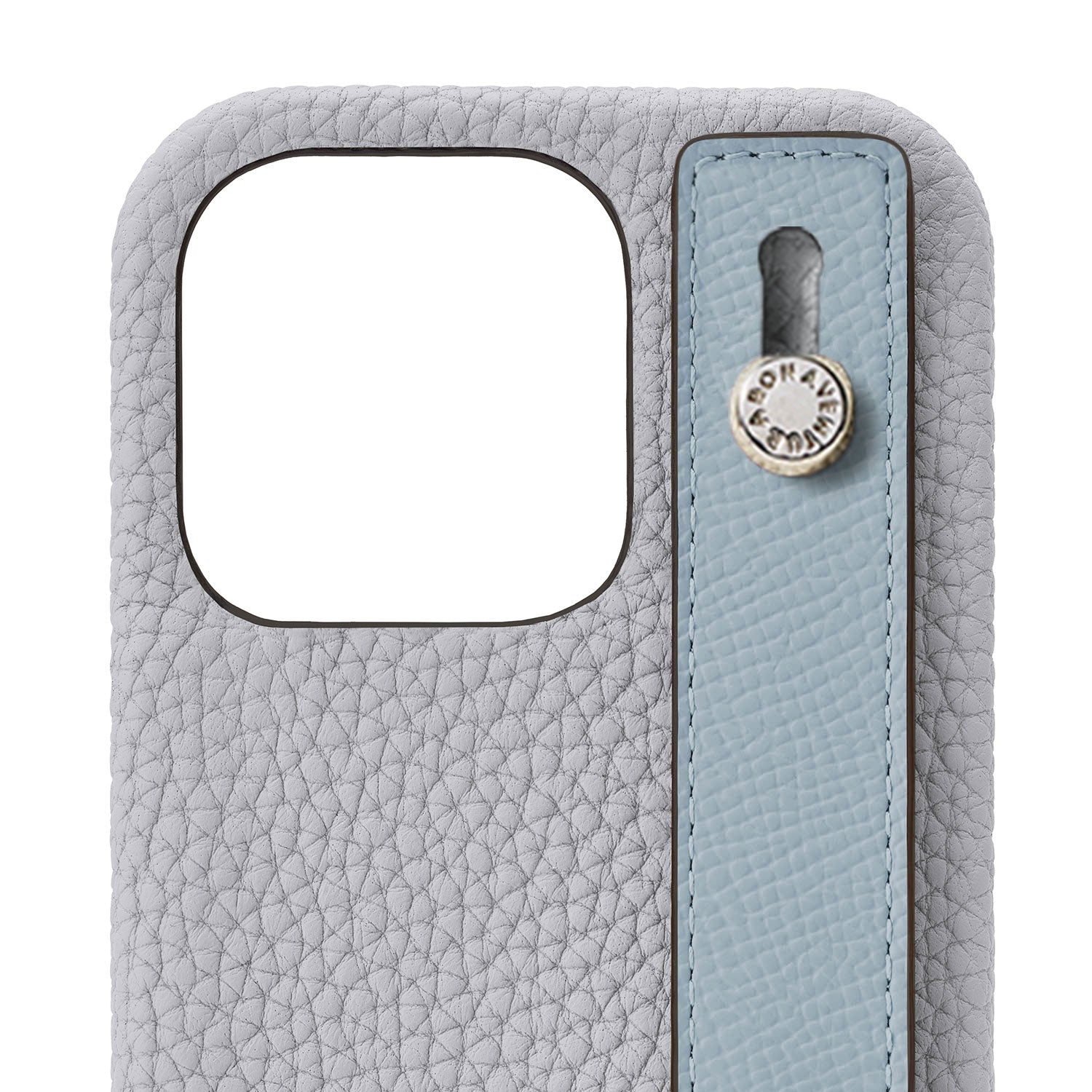 (iPhone 14 Pro Max) Back cover case with handle, shrink leather