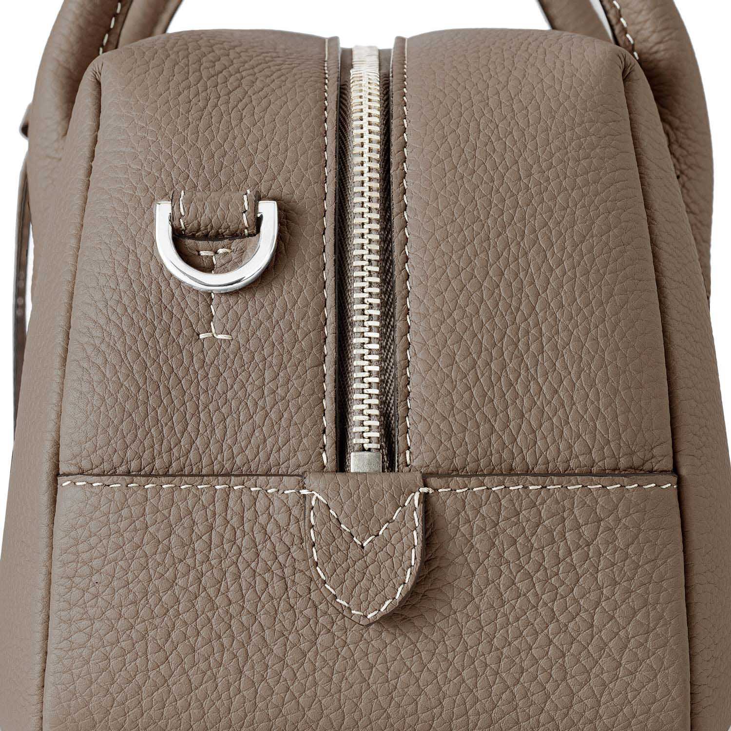 Ava Boston Bag in Shrink Leather (23 Mini)