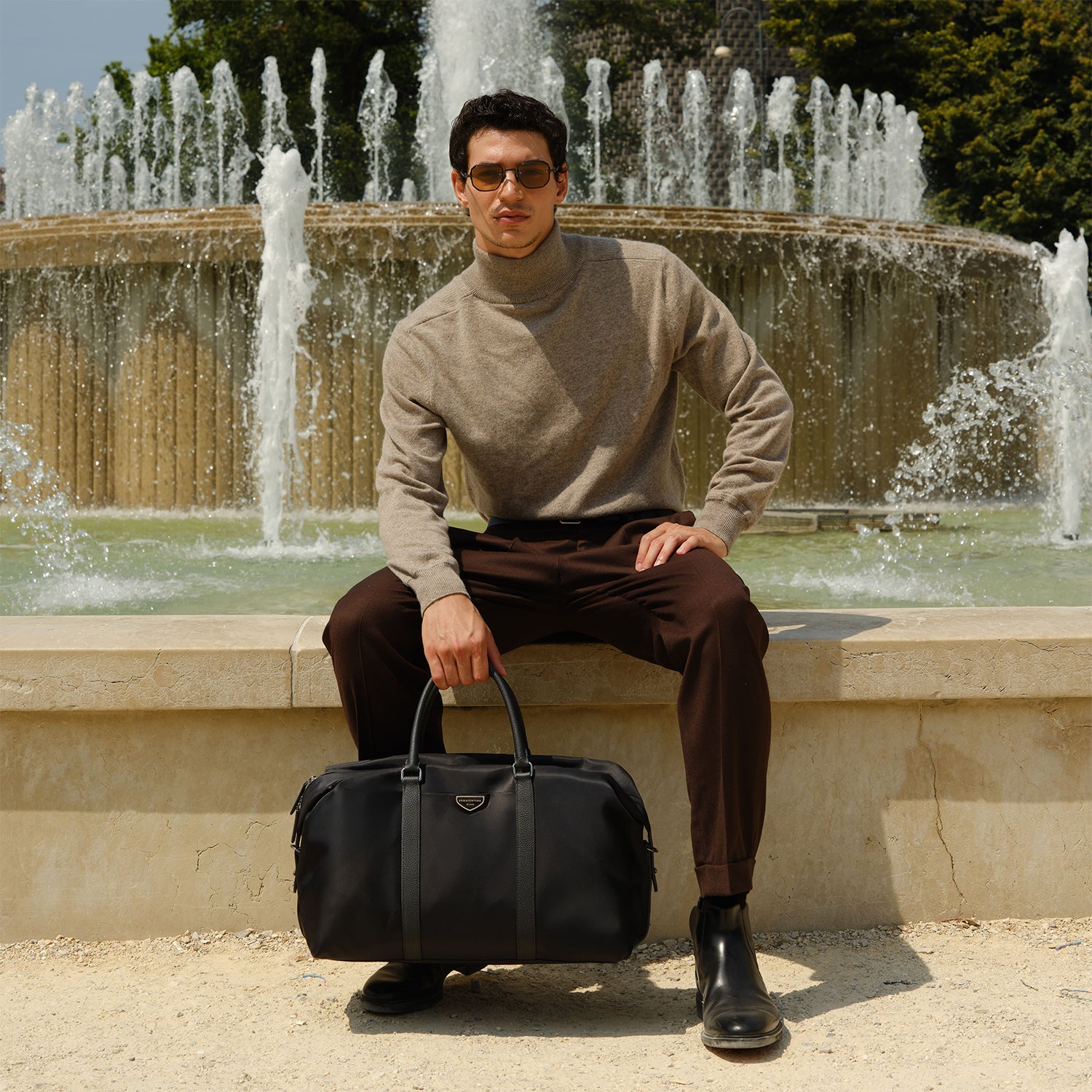 チェレステ ナイロン ボストンバッグ