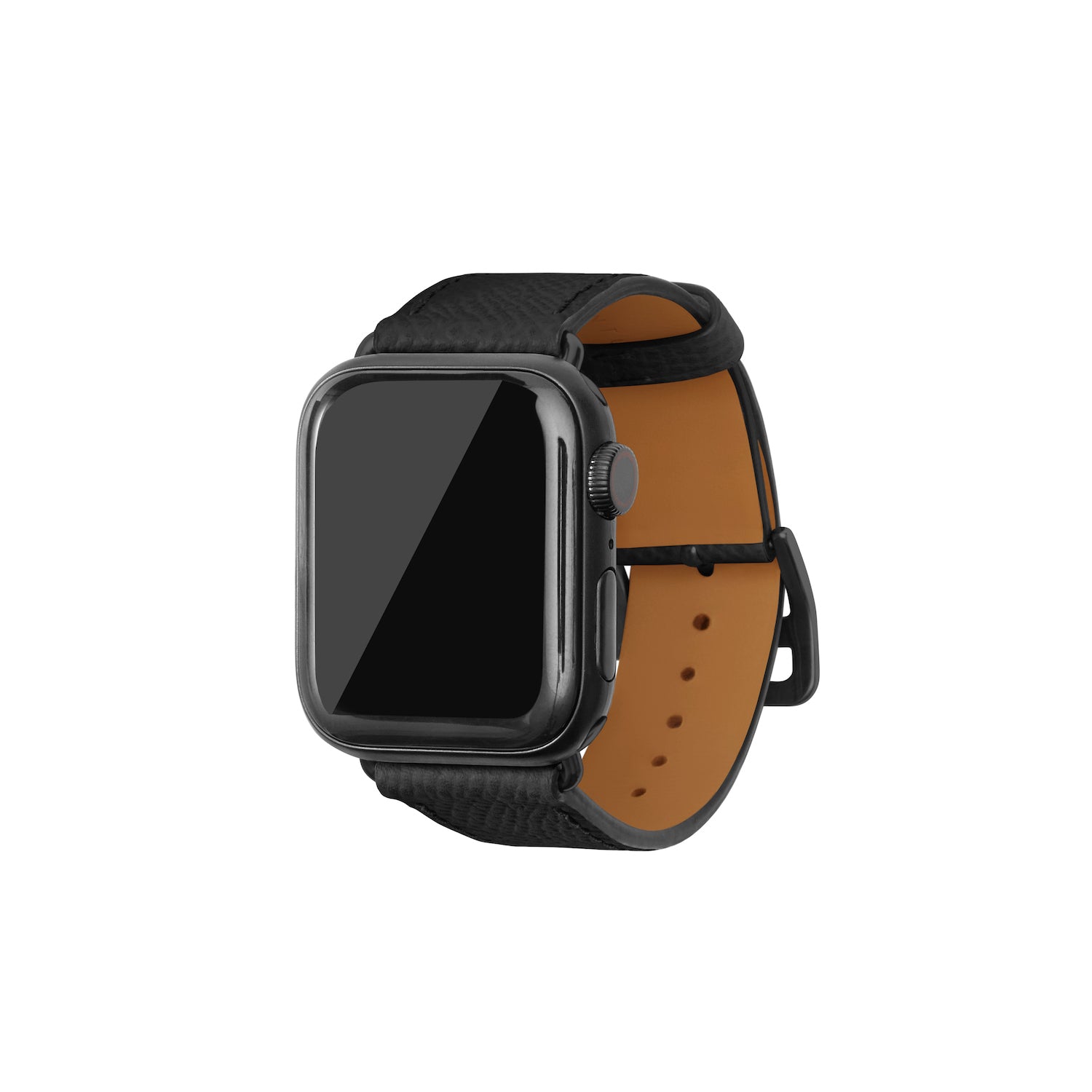 Apple Watch エルメス レザーバンド ブラック424445mm - 腕時計(デジタル)