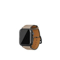 노브레사 Apple Watch 가죽 밴드【38 mm/40 mm/41 mm, S/M 사이즈】 (어댑터：블랙)