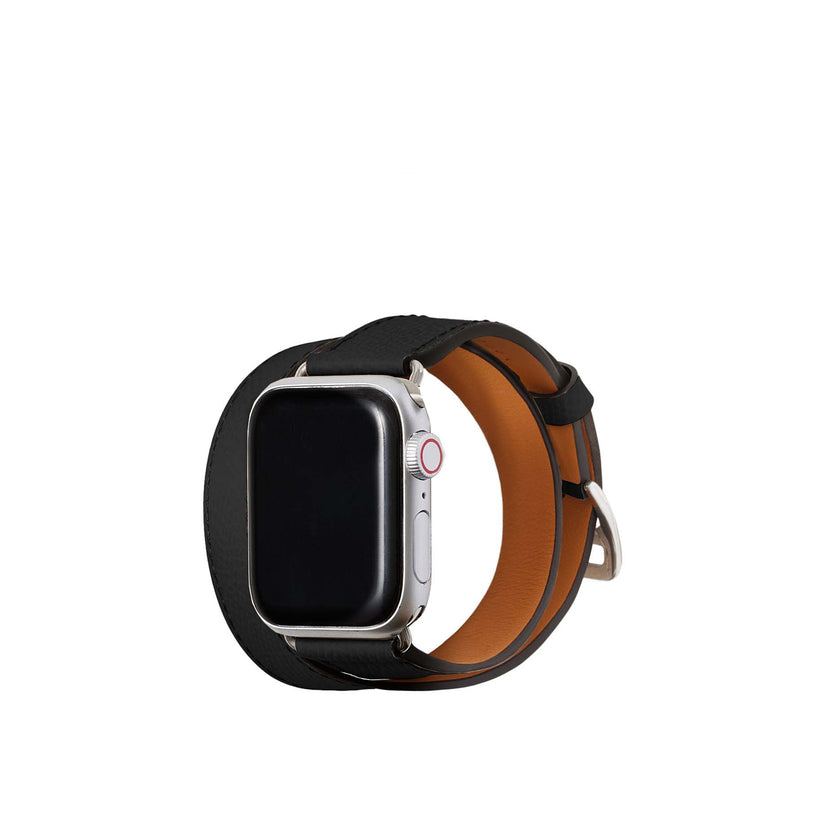 ダブルトゥール  Apple Watch レザーバンド ノービレレザー【38mm/40mm/41mm/42mm】 (アダプター：シルバー)