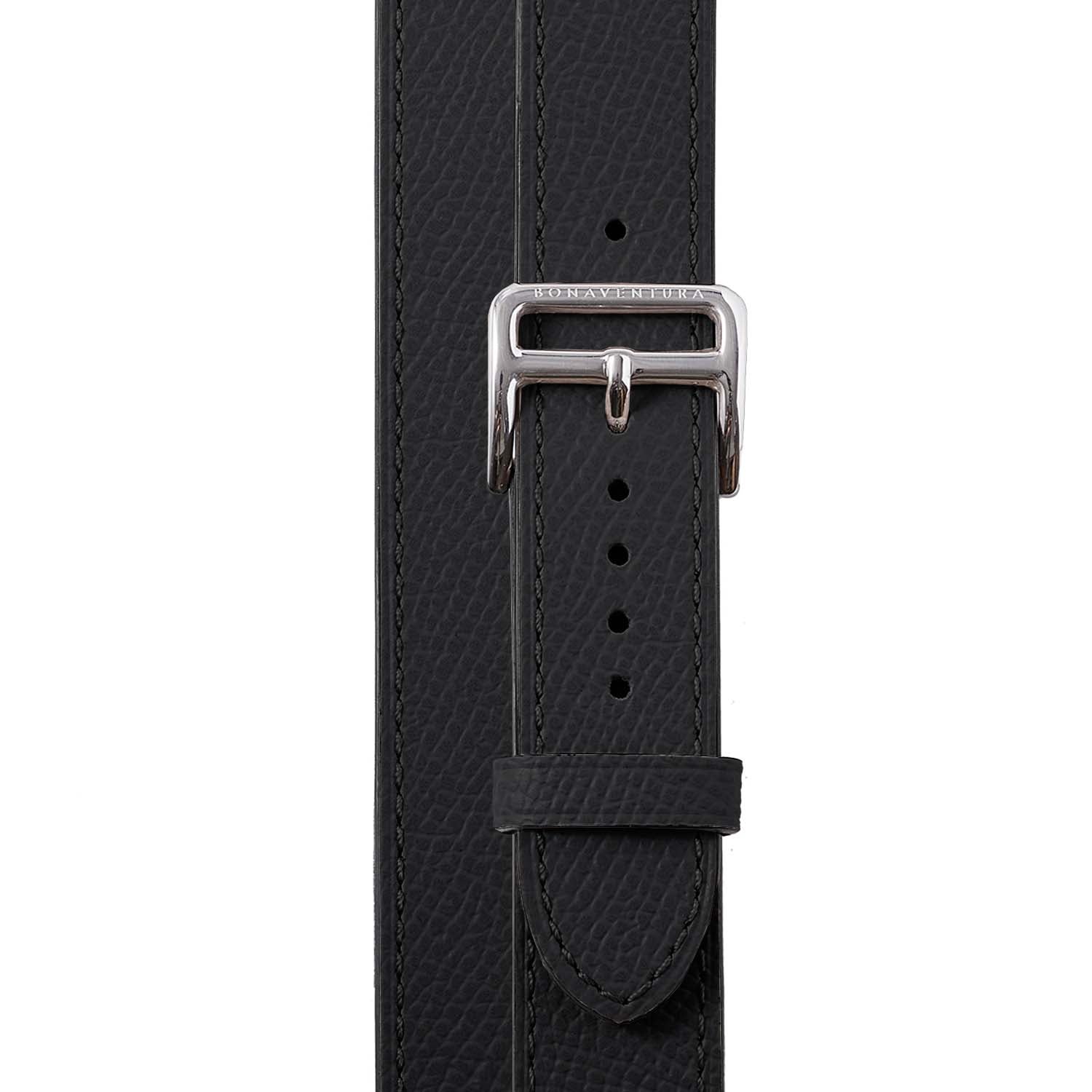 더블 투르 Apple Watch 레더 밴드 노브레사 레더【38 mm/40 mm/41 mm】 (어댑터：실버)