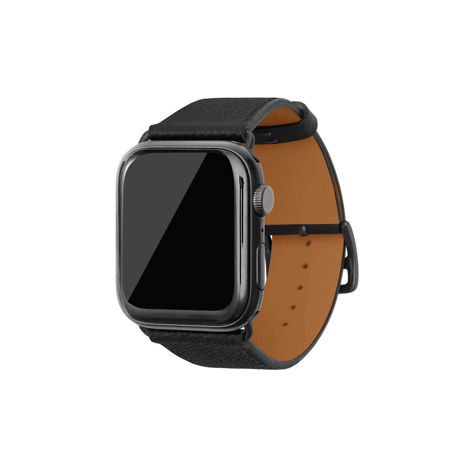 Noblessa Apple Watch Leather Band [42mm/44mm/45mm/49mm, ขนาด M/L] (อะแดปเตอร์: สีดำ)
