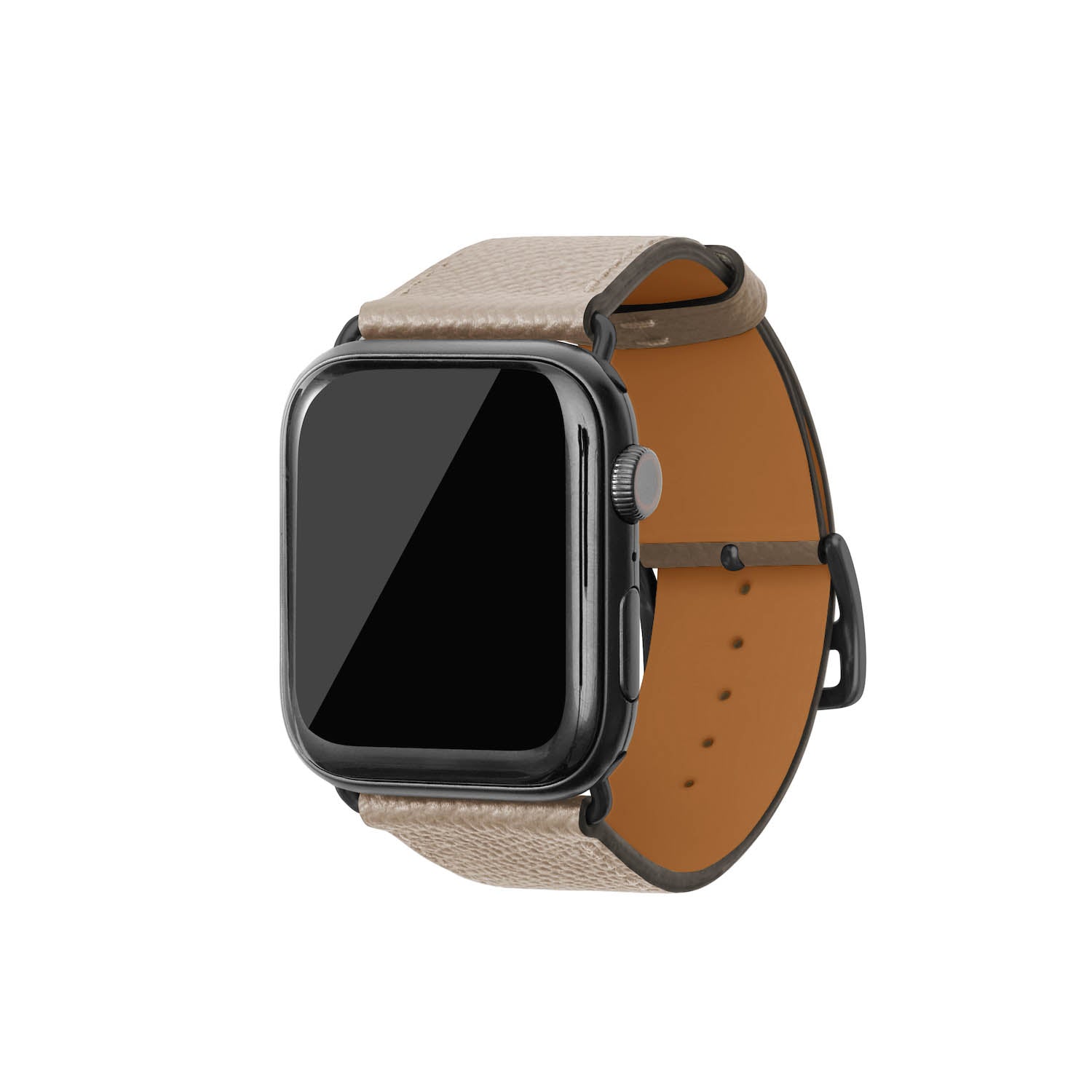 Noblesse Apple Watch Leather Band [42mm/44mm/45mm/49mm, M/L Size] (Adapter: Black)
