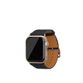 노브레사 Apple Watch 가죽 밴드【42 mm/44 mm/45 mm/49 mm, M/L 사이즈】 (어댑터：골드)