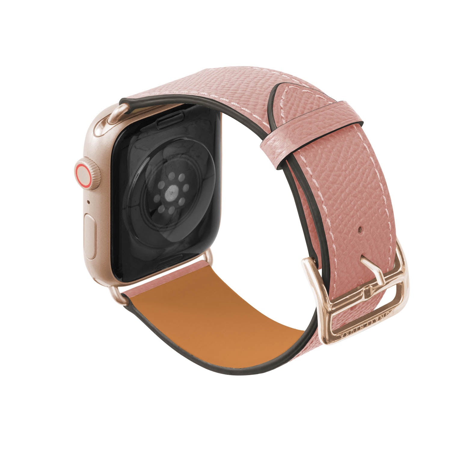 สายหนัง Apple Watch Noblessa [42mm/44mm/45mm/49mm, ขนาด M/L] (อะแดปเตอร์: สีทอง)
