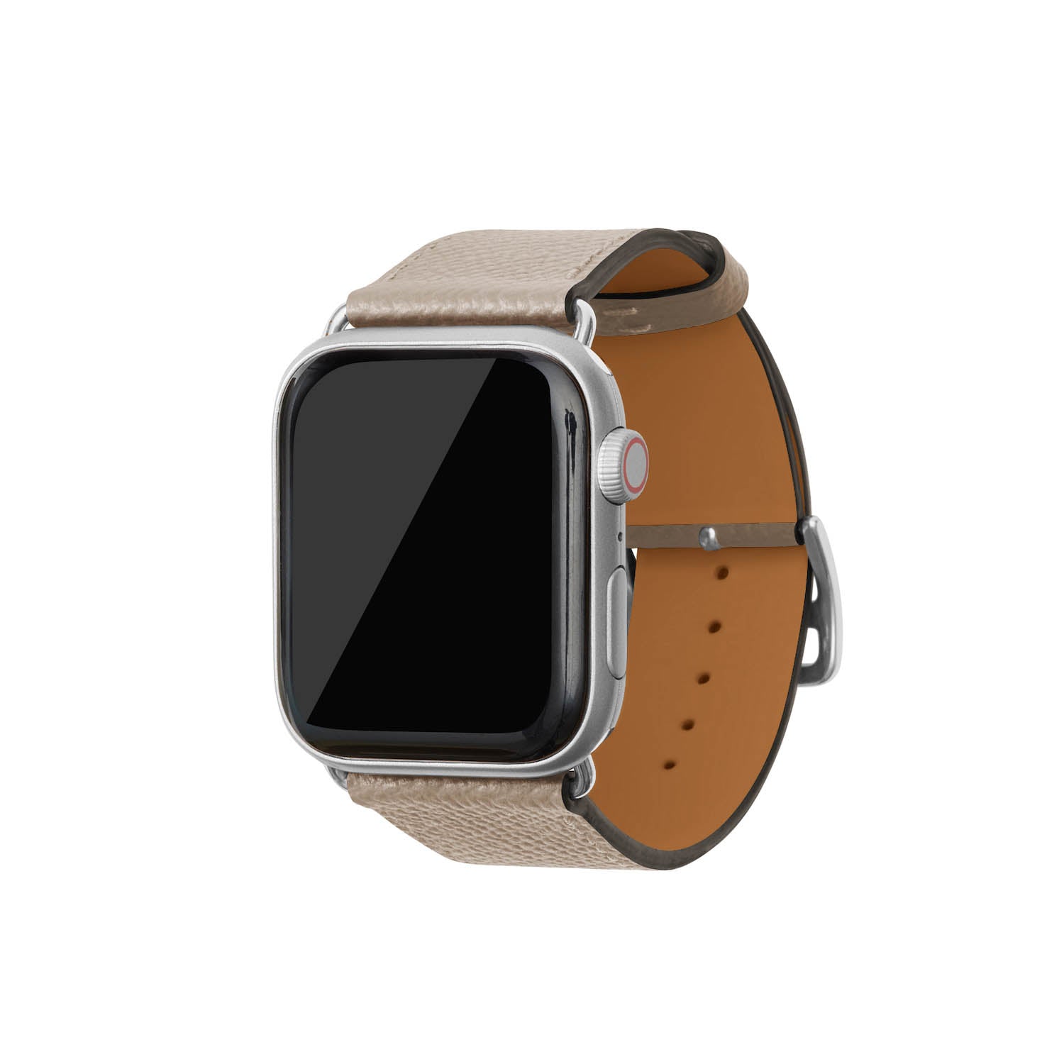 Noblesse Apple Watch Leather Band [42mm/44mm/45mm/49mm, M/L Size] (Adapter: Silver)