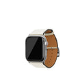 노브레사 Apple Watch 가죽 밴드【42 mm/44 mm/45 mm/49 mm, M/L 사이즈】 (어댑터：실버)